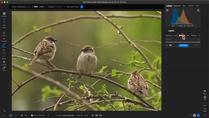 Ajusta el filtro a tu gusto.