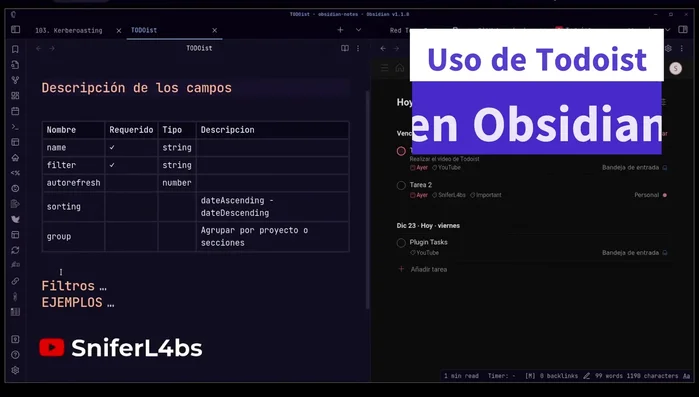 Utiliza el formato JSON para añadir tareas. Necesitarás un nombre, un filtro (ej: `today`, `past`, `overdue`, fecha específica), el auto-reflex, y el grupo. Encierra el filtro entre tres comillas invertidas seguidas de `tuist`. Ej: ```tuist today```