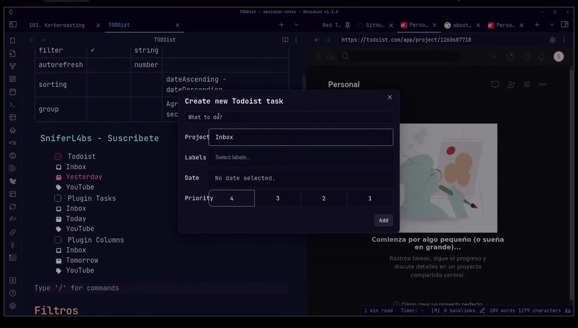 Domina la Gestión de Tareas con Obsidian y Todoist: ¡La Guía Definitiva!