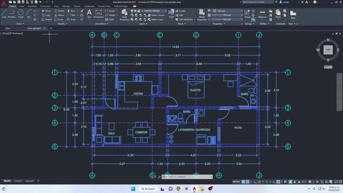 Usar el comando PURGE para eliminar elementos no necesarios (símbolos, ejes, cotas, textos).