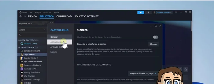 En la sección 'Archivos locales', pulsa en 'Verificar integridad de los archivos del juego'.