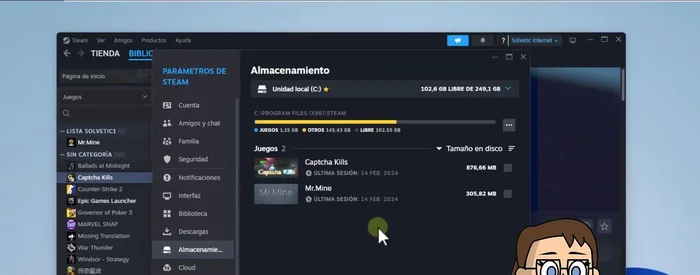 Da clic en 'Sí' y espera a que el proceso se complete.