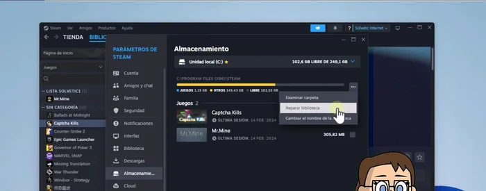 Da clic en 'Sí' y espera a que el proceso se complete.