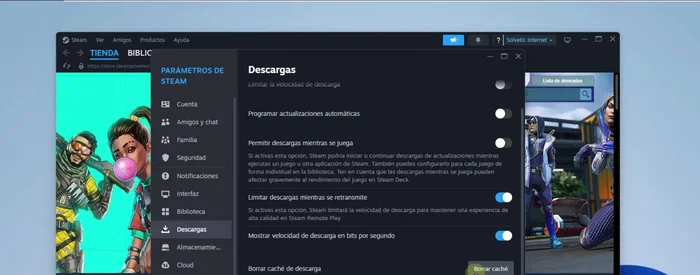 Pulsa en 'Continuar' para reiniciar la aplicación y borrar la caché.