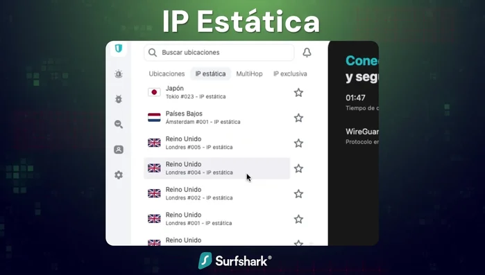 Utilizar IP dedicada (opcional, de pago): Obtén una IP estática que solo tú utilizas (2:22).