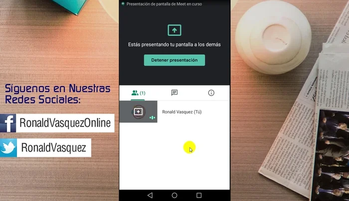Presionar 'Presentar' y luego 'Comenzar ahora'.