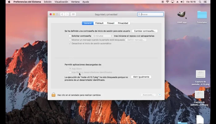 Selecciona Seguridad y Privacidad.