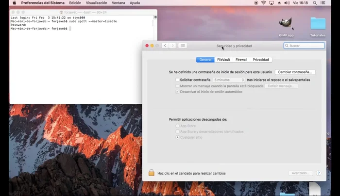 Selecciona "Cualquier sitio" para permitir la instalación de aplicaciones de fuentes no verificadas.