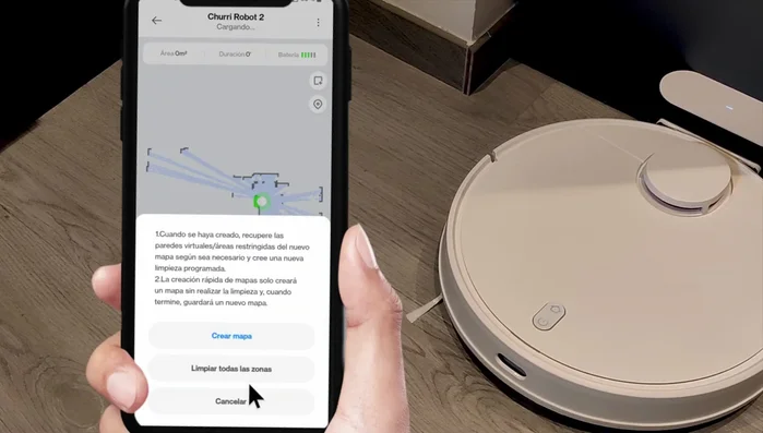 Comenzar a usar el robot aspirador a través de la aplicación Xiaomi Home.