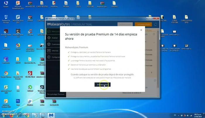 Seleccionar la versión de prueba gratuita de 14 días.