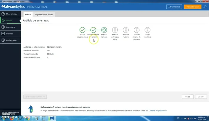 Iniciar el análisis del sistema haciendo clic en "Analizar ahora"