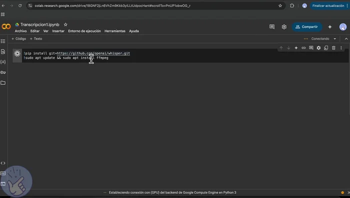 Ejecutar el código para instalar las librerías.
