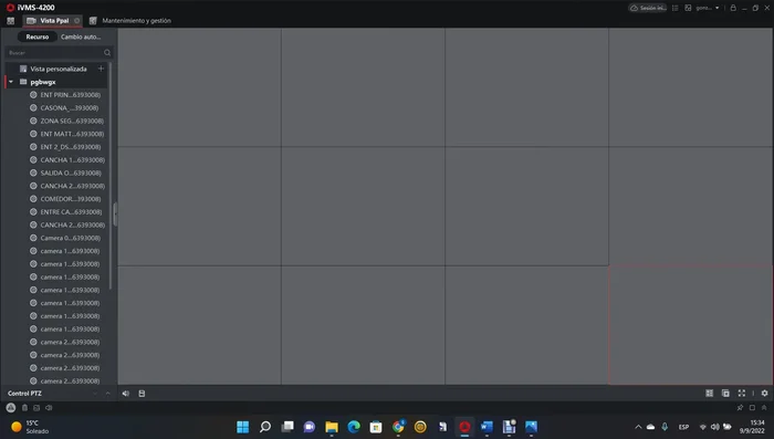 Verificar en la vista principal si las imágenes de las cámaras se muestran correctamente.