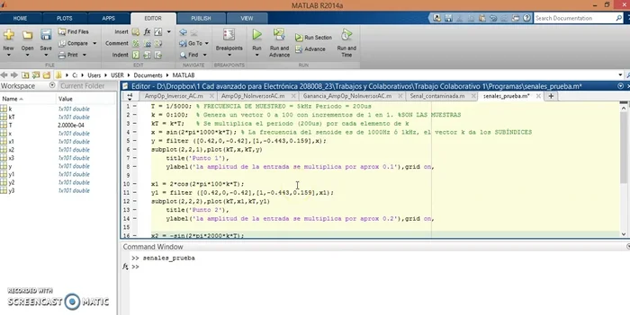 Hacer clic en el botón 'correr avanzado' para ejecutar solo la sección seleccionada.