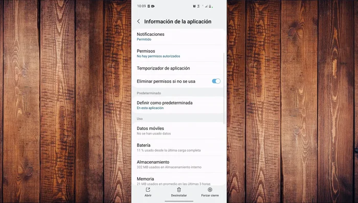 Ve a la opción "Almacenamiento".