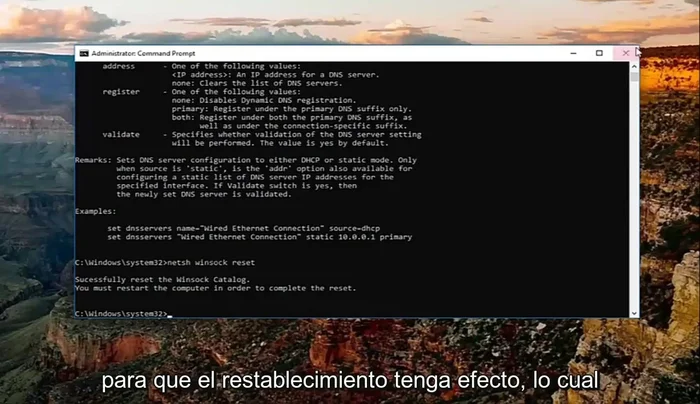 Reinicia tu computadora.