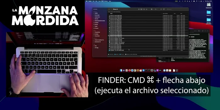 Seleccionar múltiples archivos: Shift + clic