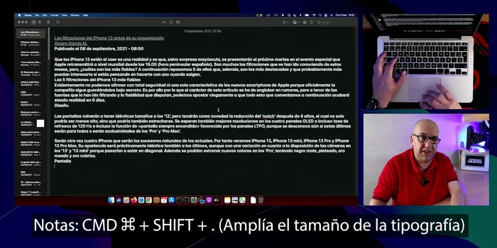 Imprimir: Comando + P