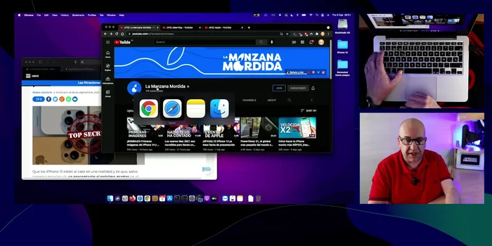 Crear un nuevo escritorio: Control + Flecha arriba