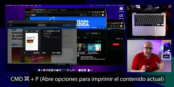 Imprimir: Comando + P