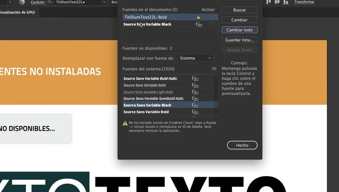 Repetir los pasos 4 y 5 para cada fuente con conflicto.