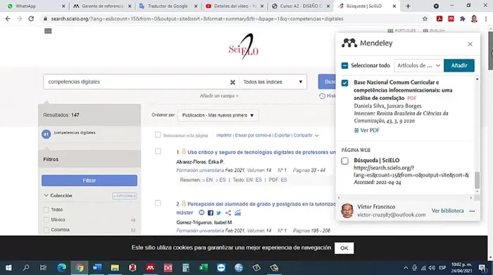 Hacer clic en 'Añadir' para iniciar la importación.
