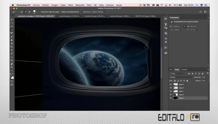 Creación de variaciones de color para una imagen para simular cambios de color en el tiempo.