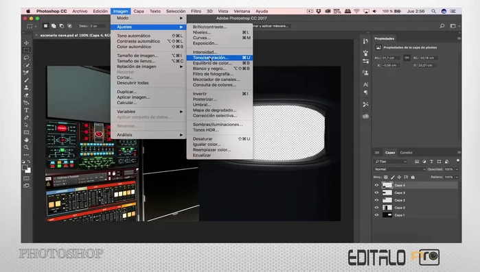 Creación de variaciones de color para una imagen para simular cambios de color en el tiempo.