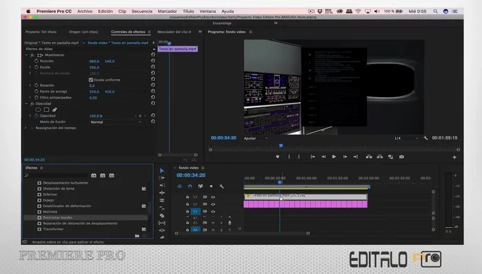 Integración del video de la Tierra en la ventana de la nave espacial.