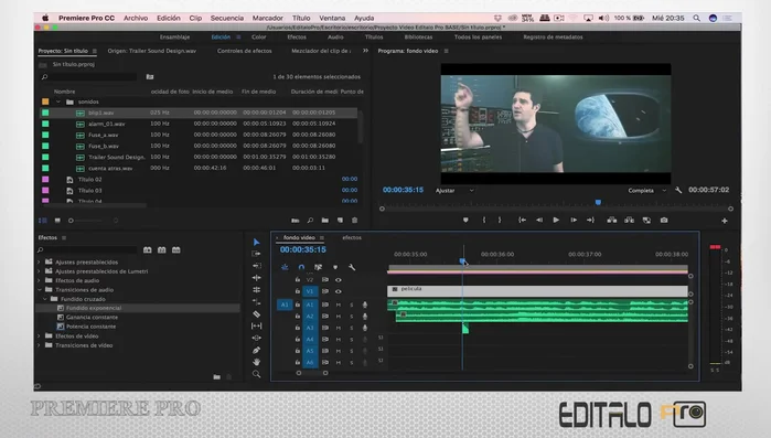 Exportación del video en el formato deseado.