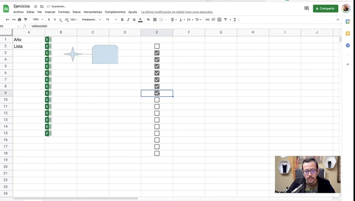Insertar casillas de verificación fácilmente sin necesidad de habilitar la ventana del programador (a diferencia de Excel).