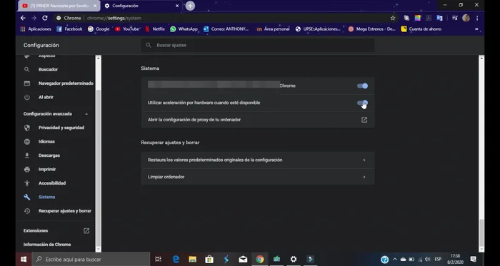 Desactiva esta opción.