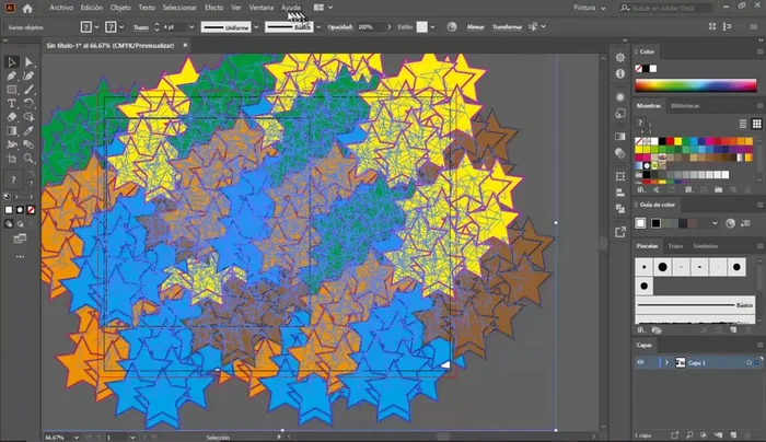 Seleccionar ambos (textura y figura).