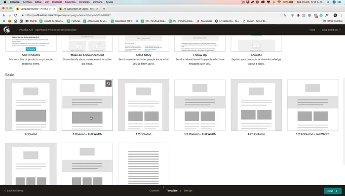 Edita el contenido de la plantilla según tus variantes.