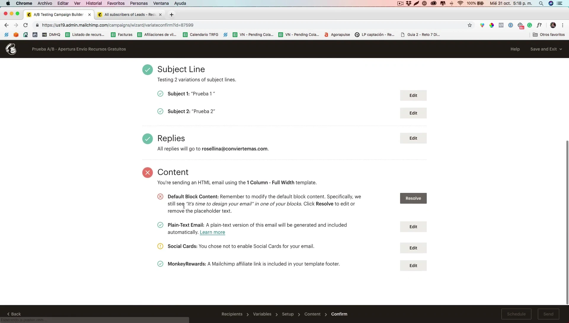 Crea Campañas A/B en Mailchimp: Guía Paso a Paso para Aumentar Aperturas