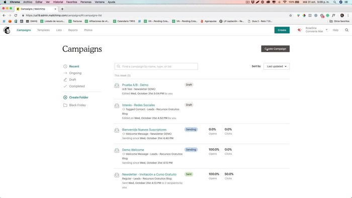 Selecciona la opción 'A/B'.