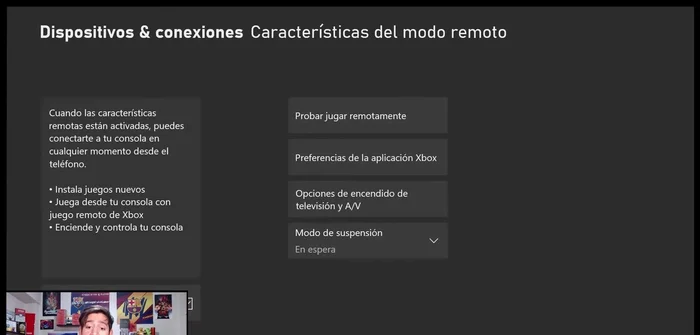 En la configuración de tu Xbox, ve a Preferencias > Dispositivos y conexiones > Características del juego remoto. Activa la opción y configura tu PIN.