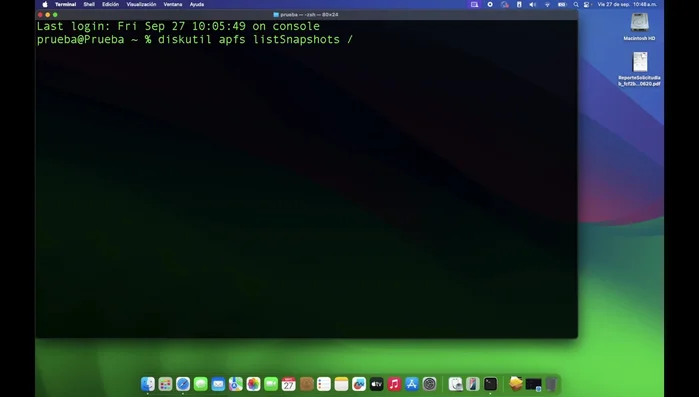 Montar el volumen: `sudo mount -t apfs -o ro /dev/diskXsY` (reemplazar XsY con la partición correcta).