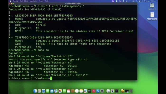 Si persiste el problema, ejecutar revert Root patches en OpenCore Legacy Patcher.