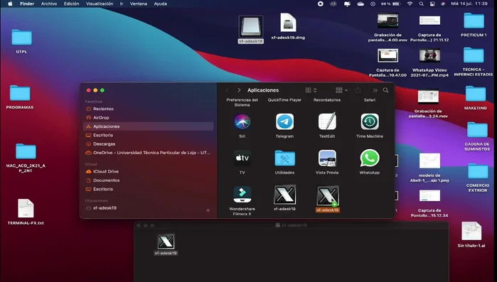 Mover el archivo problemático a la carpeta 'Aplicaciones'.