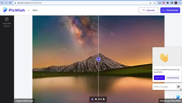 Sube la foto que deseas mejorar.