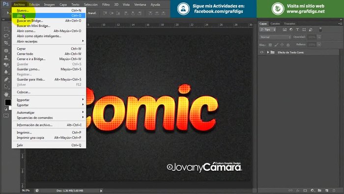 Crear guías en forma de cruz con la herramienta Regla (Control + R para activarlas).