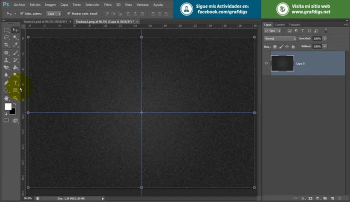 Ajustar la posición del texto con Transformación Libre (Control + T).