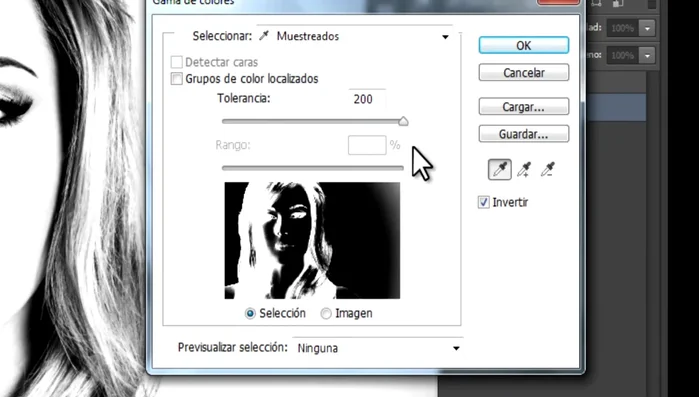 Crear una nueva capa para el fondo y rellenarla de blanco.