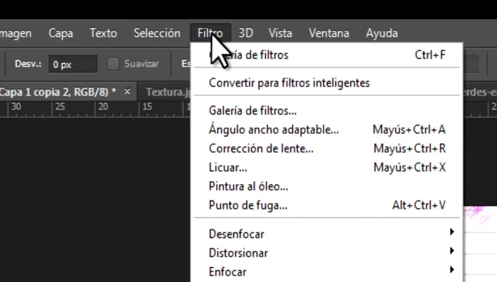 Ajustar el color del efecto de trazos pastel si se desea.