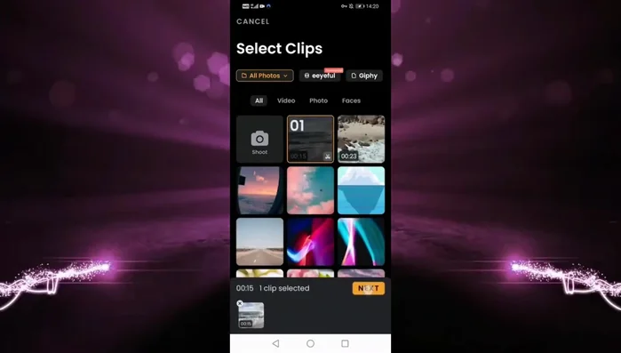 Importa el vídeo al que deseas añadir música.