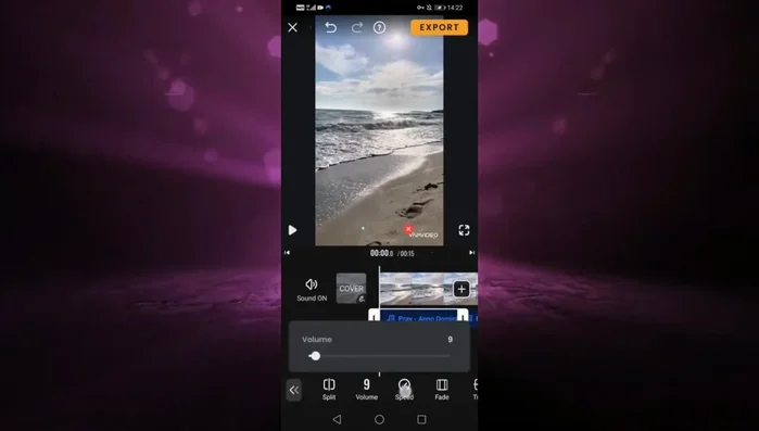 Ajusta el volumen de la música de fondo si es necesario.