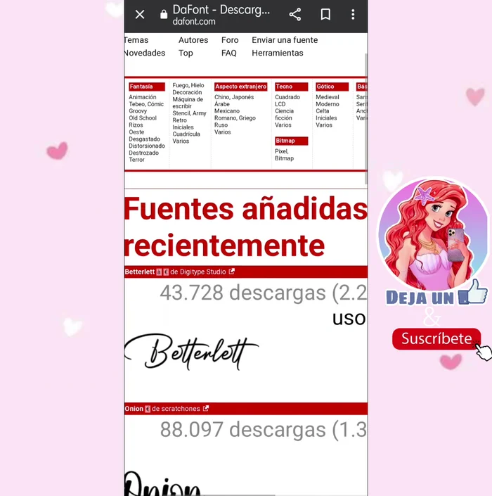 Extrae el archivo .zip de la fuente descargada.