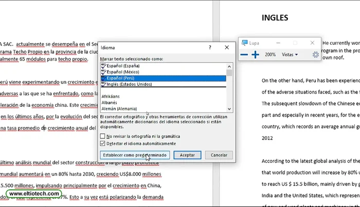 Hacer clic en 'Establecer como predeterminado'.
