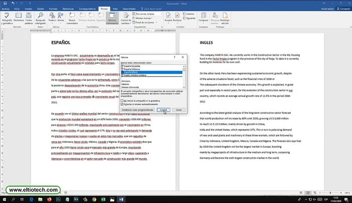 Aceptar los cambios.